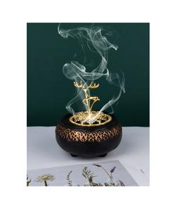 Quemador de incienso clásico de metal para incienso Bakhoor, para usar con perfume de resina Oud, artículo decorativo de lujo hecho a mano con tapa ventilada. - Product Image 4