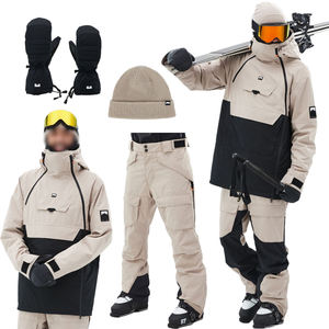 Traje de Esquí para Adultos Monteec, Chaqueta y Pantalones Aislantes, Impermeables y Transpirables, Guantes, Gorros, Diseño a Prueba de Viento para Snowboard, con Cierre - Product Image 2