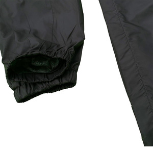 Conjunto Deportivo Unisex Ligero y Cortavientos, Chaqueta con Capucha y Pantalones, Color Negro Sólido, Ropa Deportiva Informal de Manga Larga para Primavera - Product Image 5