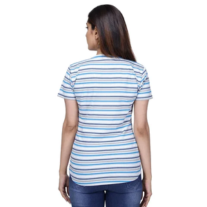 เสื้อครอปแขนยาวซีทรูลายกราฟิกสำหรับผู้หญิงสำหรับฤดูร้อน - Product Image 3