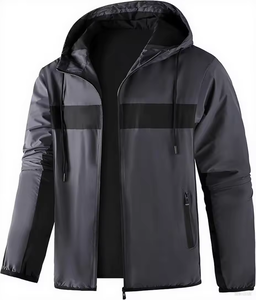 Veste imperméable coupe-vent à capuche pour homme, manteau de pluie d'hiver pour extérieur, veste longue de créateur OEM pour homme - Product Image 2