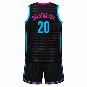 Maillot de basket personnalisé pour homme – Haut en mesh tendance, séchage rapide, polyester, sublimation, col en V, très demandé, best-seller - Product Image 4