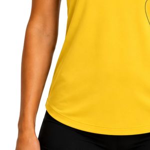 Débardeur dos nageur jaune soleil pour femme avec imprimé graphique, sans manches, pour la gym, le yoga, le fitness, l'entraînement, vêtement de sport anti-humidité - Product Image 6