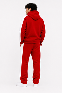 Hot Sale Acid Wash Winter for Tracksuit <b>Set</b> Zip Hoodie Jogger Pants Sportswear Style Panel Sleeve Casual Matching Apparel - Product Image 3