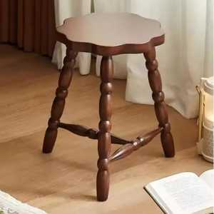 Handmade Teak Wood Resin Stool Round Solid Timber Accent Chair Live Edge Rustic <b>Side</b> <b>Table</b> Natural Wood Log Footstool Ottoman - Product Image 4