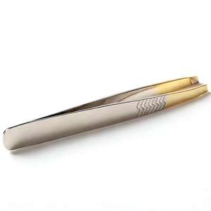 Pince à épiler pour sourcils à pointe inclinée en acier inoxydable durable - Product Image 2