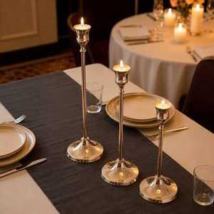 Metal Candlestick Holder Set <b>Tall</b> Taper Candle Holders Wedding Centerpiece <b>Table</b> Decor - Product Image 1