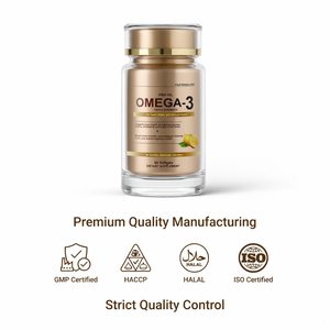Private Label Omega 3 Softgel Capsules Fish Oil Dietary <b>Supplement</b> for Heart Brain Wellness OEM Manufacturing Export Quality - Product Image 5