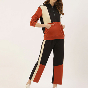 Survêtement de jogging brodé pour femme, coupe classique, streetwear, en coton molletonné uni, à capuche, personnalisable OEM, vente en gros, mode sur mesure - Product Image 1