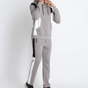 <b>Men's</b> Casual Custom Fitted Sweatsuit 2 Piece Set Sportswear for <b>Men's</b> Vintage Jogging Suits Blank Unisex Tracksuit - Product Image 1
