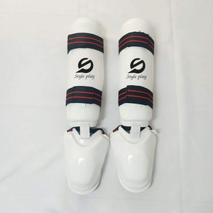 Espinilleras de MMA con Logotipo Personalizado, Espinilleras de Muay Thai y Kickboxing, Espinilleras de Cuero PU para Entrenamiento, para Hombres y Mujeres - Product Image 1