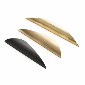 Poignées en laiton massif au design moderne pour armoires de cuisine, tiroirs de placard, chambre, salle de bain, entrée - Durables et élégantes - Product Image 6