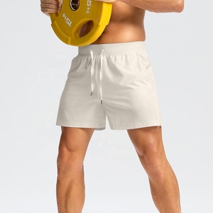 กางเกงขาสั้นออกกำลังกายแห้งเร็วแบบลำลองใส่เล่นกีฬาวิ่งสายรัดเอวยางยืดมีกระเป๋าใส่เล่นกีฬากางเกงขาสั้นสไตล์เท่ๆโลโก้ออกแบบได้ตามที่ต้องการ - Product Image 5