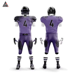 Camisetas de Fútbol Americano Personalizadas de Alta Calidad en Oferta, Uniformes Transpirables de Manga Corta con Estampado Digital para Hombre - Product Image 1