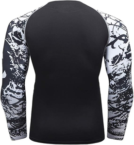 Haut de compression unisexe haute élasticité, anti-UV UPF+50, séchage rapide, coupe ajustée, personnalisable avec logo, pour la natation et l'entraînement - Product Image 2