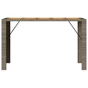 Tavolo da Bar in legno di Acacia con 72.8 grigio "x 31.5" x 43.3 "in Rattan - Product Image 5