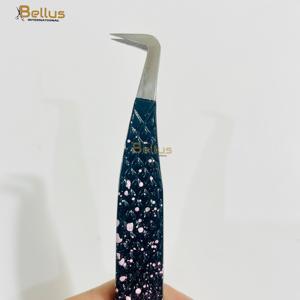 Custom 3 Piece Professional Lash Tweezers Set Stainless Steel Straight Curved Bent Precision Tip <b>Tools</b> - Product Image 4