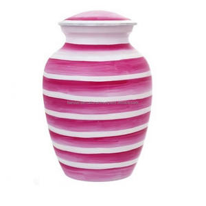 Urnas de cremación de latón clásicas y de alta calidad con hermoso grabado de color dorado y Rosa acabado para cenizas humanas - Product Image 3