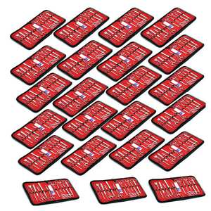 Juego de 23 instrumentos quirúrgicos, kit de primeros auxilios, juego de instrumentos médicos con estuche, acero inoxidable, calidad alemana, herramientas reutilizables - Product Image 1