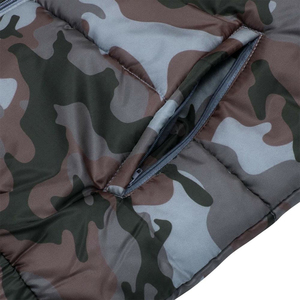 Chaleco Acolchado de Camuflaje para Hombre, Cuello Alto, Cierre de Cremallera, Ropa Exterior Informal, Relleno de Poliéster, Bolsillos, Largo Regular, para Otoño - Product Image 2
