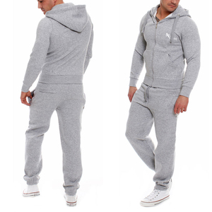 Men's Solid Color <b>Tracksuit</b> Set Full Zip Stand Collar Sweatshirt And Sweatpants With Side Pockets Casual Autumn Wear - Product Image 3