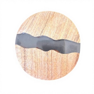 Best Quality Customizable Walnut Wooden Resin <b>Coasters</b> Irregular Shape Epoxy Wood Resin Mat/Pads <b>Table</b> Placemat Set Eco-Friendly - Product Image 1