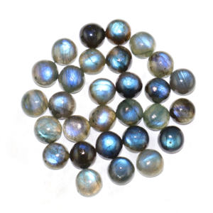 Pierre précieuse naturelle labradorite, forme ronde, cabochon, toutes tailles, pierre en vrac pour la fabrication de bijoux, fournisseur en gros, fabricant en vrac - Product Image 3