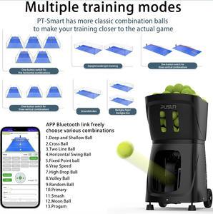 BEST Padel <b>Ball</b> <b>Machine</b>, Smart <b>Ball</b> Launcher with App Control, 20-Point Programming, 12 Serve Modes, Random <b>Ball</b> Function - Product Image 4