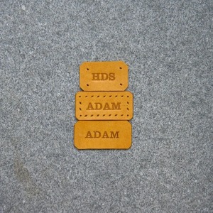 Custom Embossed Logo Leather <b>Patches</b> for Clothing Personalized <b>Sew</b>-<b>On</b> Genuine Leather Name Labels for Jeans Jackets & Bags - Product Image 3