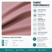 Tissu polaire extensible épais 85 % polyester 15 % élasthanne de qualité supérieure 2026 pour couches de base - Fabricant