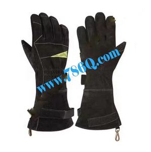 Gants PROTECTEURS Pompier Pompier Ignifuge Nomex Protection des mains contre le feu Gants en cuir du Pakistan - Product Image 1