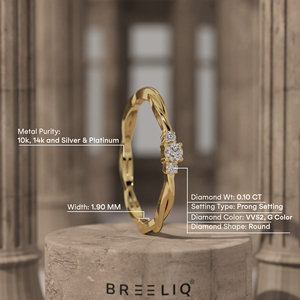 14K Gold Pear and Marquise Moissanite <b>Two</b> <b>Stone</b> <b>Ring</b> Modern Toi et Moi Engagement <b>Ring</b> for Women - Product Image 2