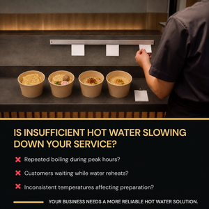 Distributeur d'eau commercial Aquatek, eau chaude et tempérée, capacité 10L, boîtier en acier inoxydable blanc avec affichage numérique - Product Image 2