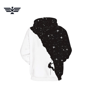 Sweat-shirt à capuche pour homme avec imprimé pieuvre 3D, noir et blanc, avec poche, séchage rapide, décontracté, automne - Product Image 3