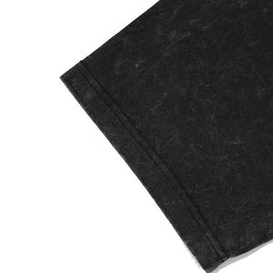 High Quality Men's <b>Knitted</b> Eco-Friendly 100%Cotton Terry Acid Wash Summer Casual Solid Customized Logo Crew Neck T-Shirts <b>Set</b> - Product Image 4