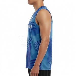 Chemise sans manches professionnelle pour le lacrosse, anti-transpiration, séchage rapide, vêtements de sport pour les joueurs masculins - Product Image 3