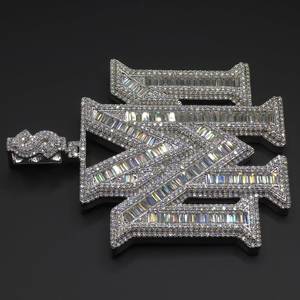 Pendentif en forme de puzzle en nickel noir, breloque en métal gravée sur mesure, accessoire de bijoux en alliage de zinc plaqué - Product Image 3