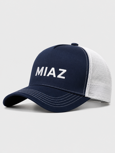 หมวกแก๊ปตาข่าย MIAZ Sports Trucker แบบ 6 แผง ปรับได้ 男女兼用 สวมใส่สบาย ระบายอากาศ กันน้ำ รับผลิตแบบ OEM - Product Image 1