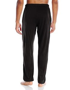<b>Men's</b> Black Woolen Straight Vintage Sweatpants Elastic Waist Drawstring Casual <b>Pants</b> with Side Pockets Midweight Autumn Wear - Product Image 6