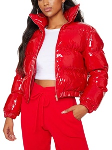 Veste matelassée courte d'hiver pour femmes, professionnelle, respirante, fabriquée par des fabricants, imperméable, manches longues, vente en gros de vestes matelassées - Product Image 3