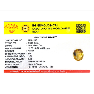 Loose Citrine Gemstone 4.55 Carat for Fine Jewelry - Product Image 4