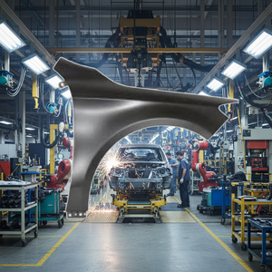 Nouveau garde-boue avant droit d'origine OEM pour CLA Classe W117 2013-2019, en aluminium, numéro de pièce 1178810201 - Product Image 1