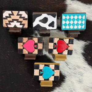 Nouvelle pince à cheveux tendance en cuir véritable, petite pince à griffes faite à la main, accessoire de mode western pour filles, vente en gros d'usine - Product Image 6