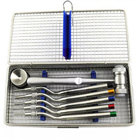 Kit d'osteotomes pour lifting sinusal dentaire avec marteau écarteur d'os pour chirurgie implantaire, fabriqué en usine par Zelmi Surgical