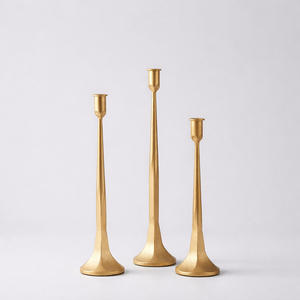 Premium casted aluminium candle stand set <b>black</b> cast Aluminium & cast Iron Candle Holders ideal for modern decor styling - Product Image 6