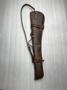 Custom OEM Genuine Leather Waterproof Windproof Breathable Winter Hunting Guns Case & Bag with <b>Padding</b> <b>Lock</b> Zippers Print - Product Image 2