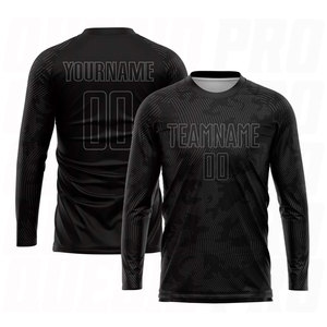 ชุดฟุตบอลแบบซับลิเมชั่นสีดำเทาแบบกำหนดเอง เสื้อฟุตบอลส่วนตัว ระบายอากาศได้ดี ซับเหงื่อ ชุดกีฬาสำหรับทีม - Product Image 3