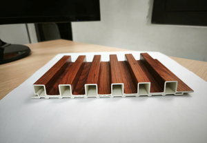 WPC Eco Fluted Wall Panel for Commercial Building Groove Design Custom 3D Design Modern Pima - Product Image 4