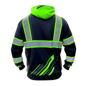 Conjunto de Uniforme de Trabajo Industrial Azul Marino, Chaqueta de Seguridad Reflectante de Alta Visibilidad y Pantalones, Traje de Ingeniería de Construcción - Product Image 6
