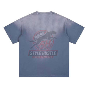 T-shirts en coton délavés au soleil, coupe ajustée, manches courtes, en vente en ligne - Product Image 2